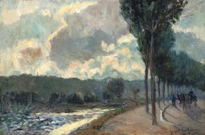 La Seine À Boulogne, Billancourt — Albert-charles Lebourg