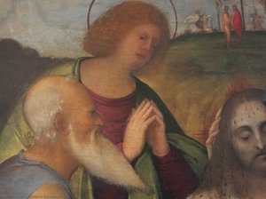 Pieta With Saints And Devotee Of Giovanni Agostino Da Lodi — Giovanni Agostino Da Lodi