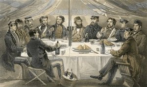 A Christmas Dinner On The Heights Before Sebastopol — William Simpson
