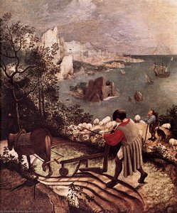Landscape With The Fall Of Icarus (detail) — Pieter Bruegel The Elder, Northern Renaissance