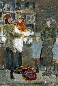 Queue At Lewes, East Sussex — Vanessa Bell