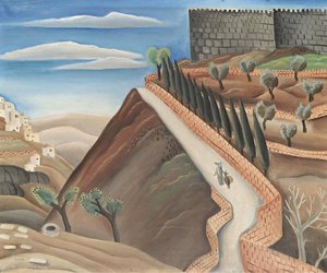 Ramparts Of Jerusalem, (1924) — Reuven Rubin