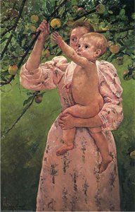 Baby Reaching For An Apple — Mary Stevenson Cassatt