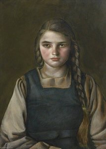 Portrait Of A Girl With Plaits — John Downton