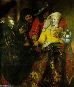 The Procuress, Gemaldegalerie Alte — Johannes Vermeer