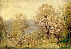 At Nice, France.spring, 1900, (painting) — Anna Richards Brewster
