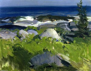 Vine Clad Shore - Monhegan Island — George Wesley Bellows