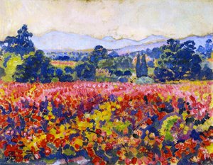Study For 'vines In October' — Theo Van Rysselberghe