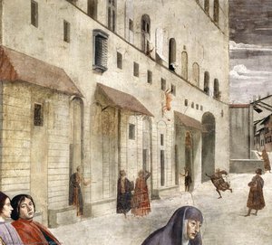 Resurrection Of The Boy (detail) — Domenico Ghirlandaio