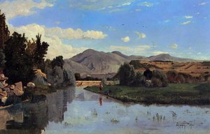 The Aiguebrun River At Lourmarin — Paul Camille Guigou