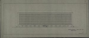 A.d.w. Main Building View 1rst Working Design (academy Of Sciences) — Franz Ehrlich