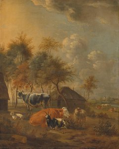Landscape With Animals, Monogrammist Il (schilder), C. 1700 - C. 1799 — Monogrammist Jg