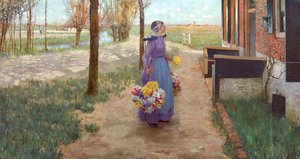 Flower Girl In Holland — George Hitchcock