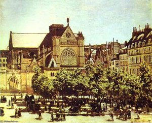 Saint Germain L_auxerrois — Claude Monet, Impressionistic Landscape