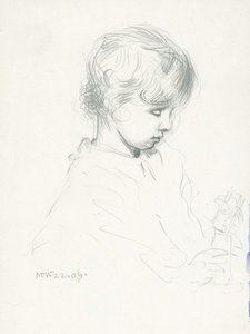 Study Of A Child's Head — Sir George Clausen