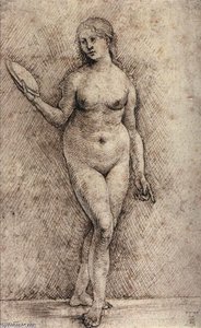 Nude Woman With A Mirror — Hans Süss Von Kulmbach, Mannerism