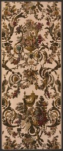 Rococo Revival Voided Ciselé Velvet With Arbor Design — Arthur Martin Studio (c. 1860-1914)