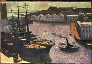 Le Port De Brest — Denis Maurice, Impressionism