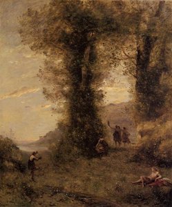 Pastorale — Jean-baptiste-camille Corot, Romanticism