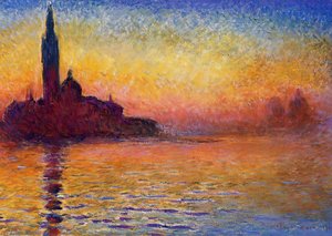 San Giorgio Maggiore At Dusk — Claude Monet, Impressionism