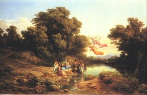 Baptism Of Christ In The River Jordan