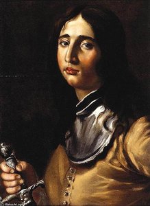 Portrait of a Young Soldier with a Lance