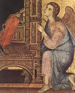 Rucellai Madonna (detail)