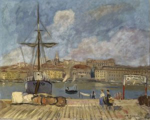 View Of Marseilles From The Pier — Charles Camoin