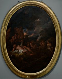 Putti, A Satyr And Nymphs — Francesco Monti Alias Brescianino Delle Battaglie