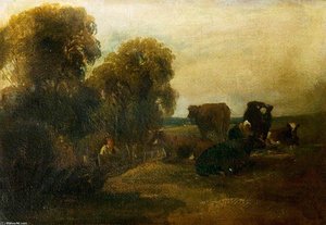Cattle In A Landscape — Peter De Wint