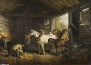 Interior Of A Stable - — George Morland