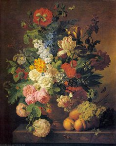Flower Still-life — Jan Frans Van Dael, Dutch Golden Age