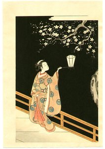 Plum At Night — Suzuki Harunobu