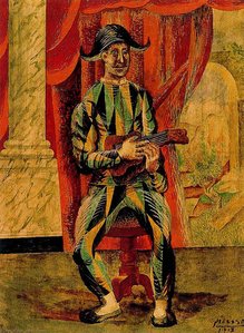Harlequin With Guitar — Pablo Picasso