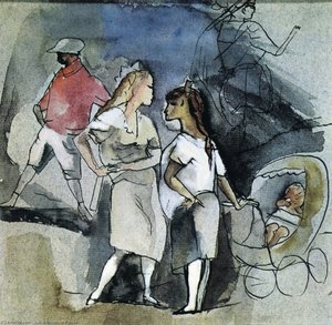 Men, Women And Children — Julius Mordecai Pincas, Realism