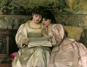 Two Girls Singing — Giovanni Costa