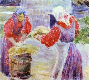 Peasant Women — Viktor Elpidiforovich Borisov Musatov