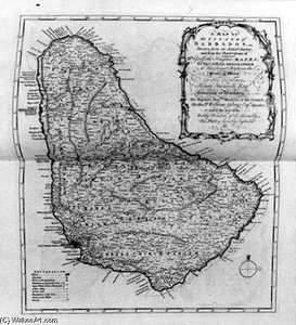 Map Of Barbados — Thomas Jefferys