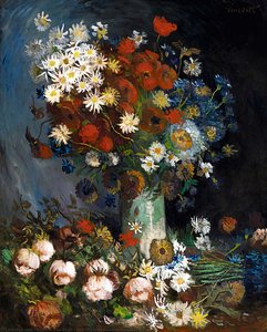 Still Life With Meadow Flowers And Roses — Vincent Willem Van Gogh