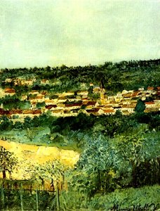 View Of Montmagny — Maurice Utrillo, Impressionism