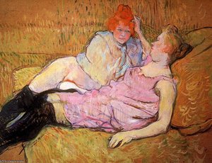 The Sofa Sun — Henri De Toulouse-lautrec