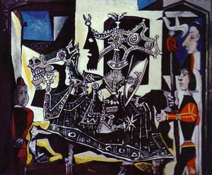 Knight, Page And Monk — Pablo Picasso, Cubist