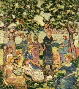 Picnic By The Inlet — Maurice Brazil Prendergast, Post-impressionism