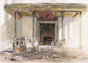 The Entrance To The Great Mosque At Bursa, Turkey — John Frederick Lewis