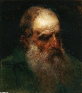 Studio Dal Vero Di Testa Di Vecchio (aka Self Portrait) — Francesco Hayez