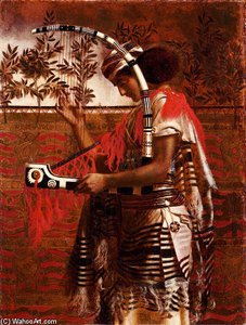 A Young Musician Employed In The Temple Service During The Feast Of The Tabernacles