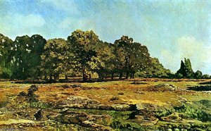 Trees At La Celle Saint Cloud Sun — Alfred Sisley