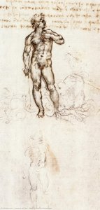 Study Of David By Michelangelo — Leonardo Da Vinci, Renaissance