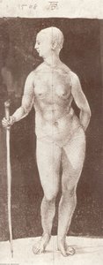 Standing Female Nude With Baton In The Right — Albrecht Dürer