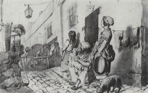 The Funeral Of A Poor Quarter Of Paris — Vasily Grigoryevich Perov